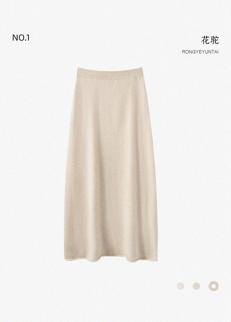 Women’s Pure Cashmere Midi Skirt