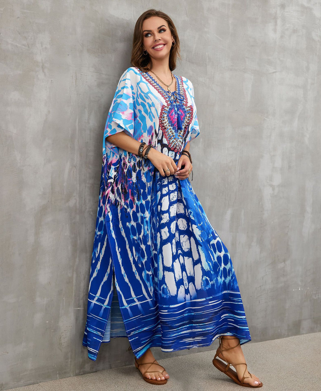 Printed Beach Cover-Up