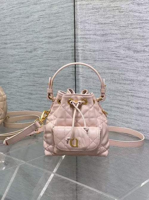 Genuine Leather Bucket Bag