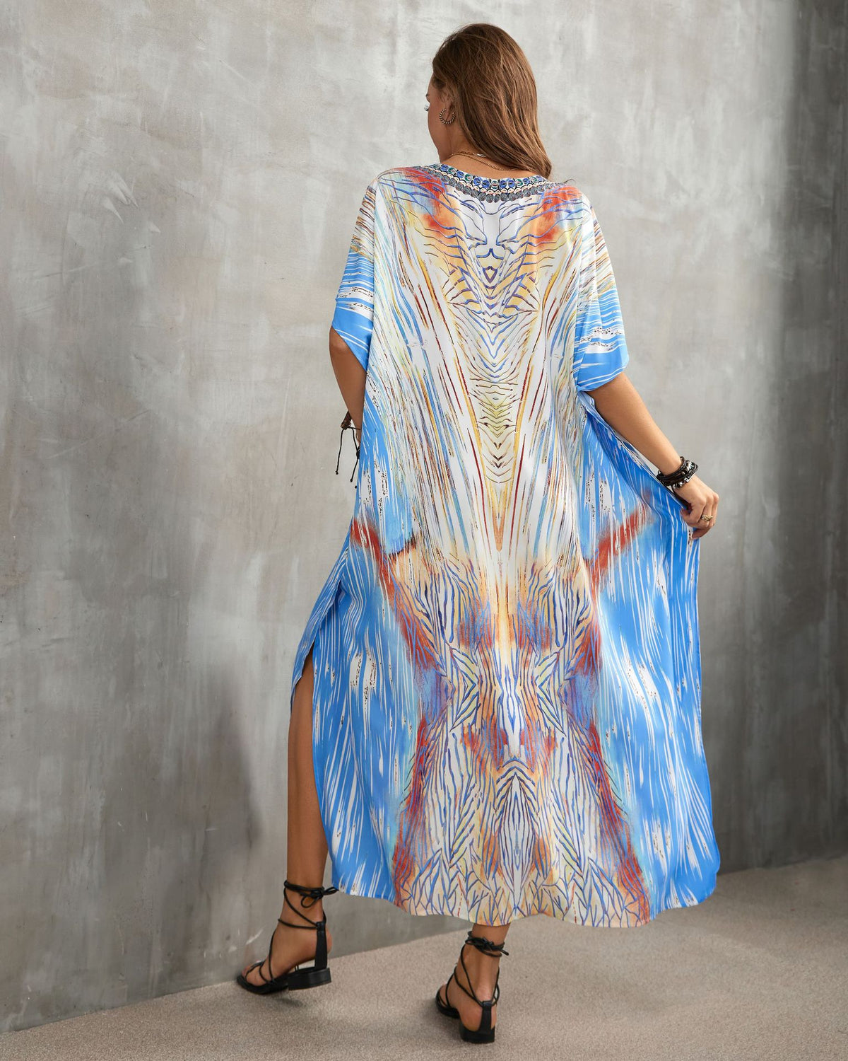 Printed Beach Cover-Up