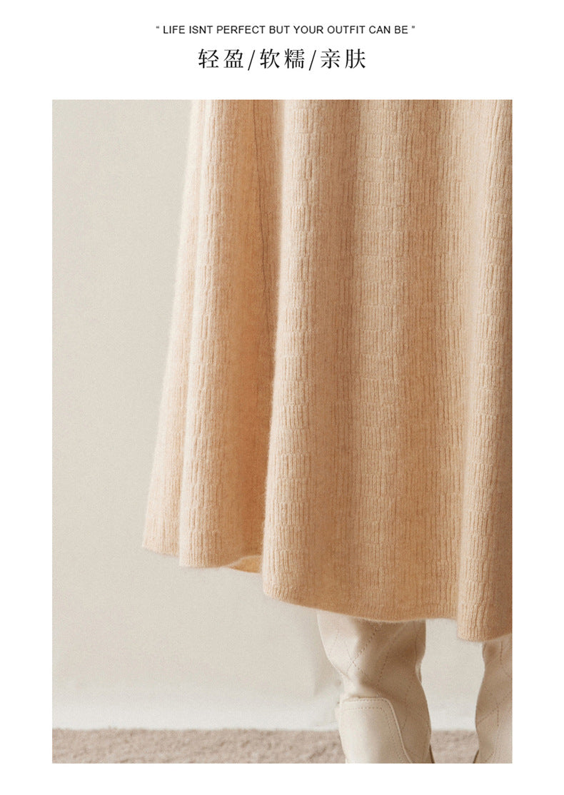 Women’s Cashmere-Style A-Line Skirt