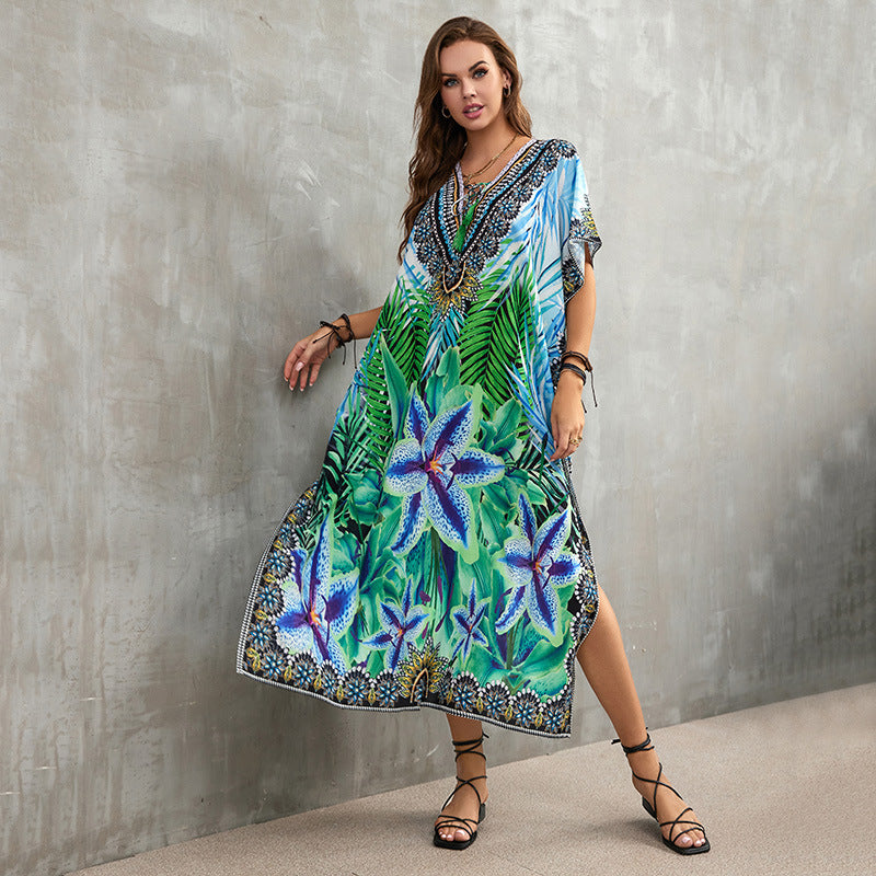 Printed Beach Cover-Up