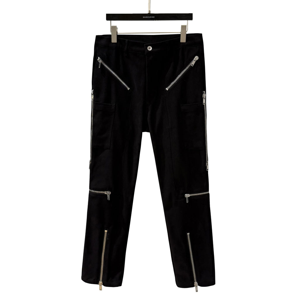 Men’s Retro Multi-Zip Casual Pants