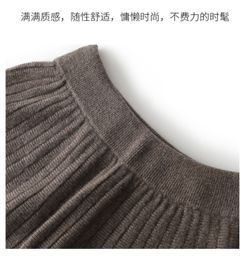 Women’s Wool Pleated Skirt