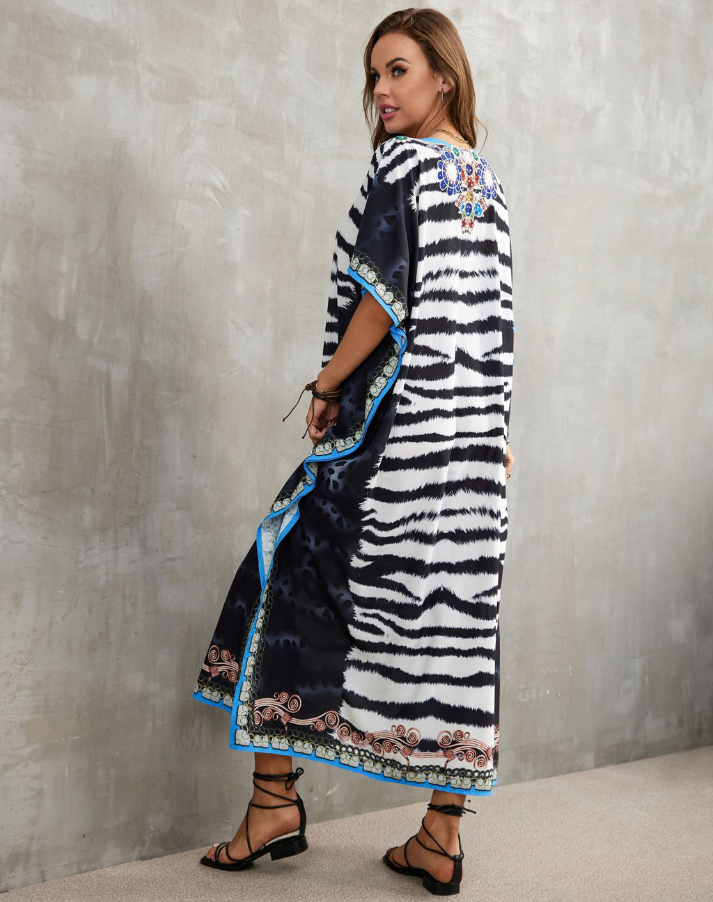 Printed Beach Cover-Up