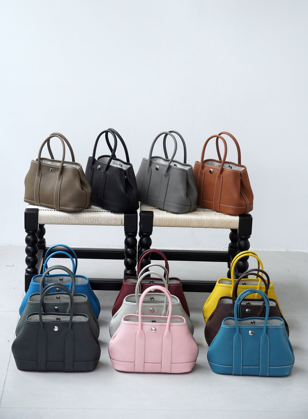 Mini Garden Genuine Leather Handbag