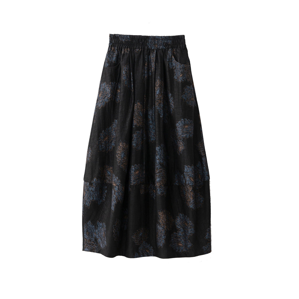 Mulberry Silk Floral Skirt