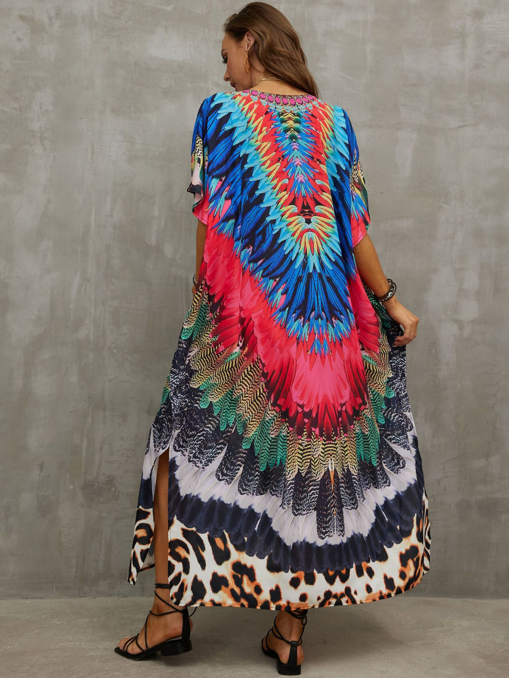 Printed Beach Cover-Up
