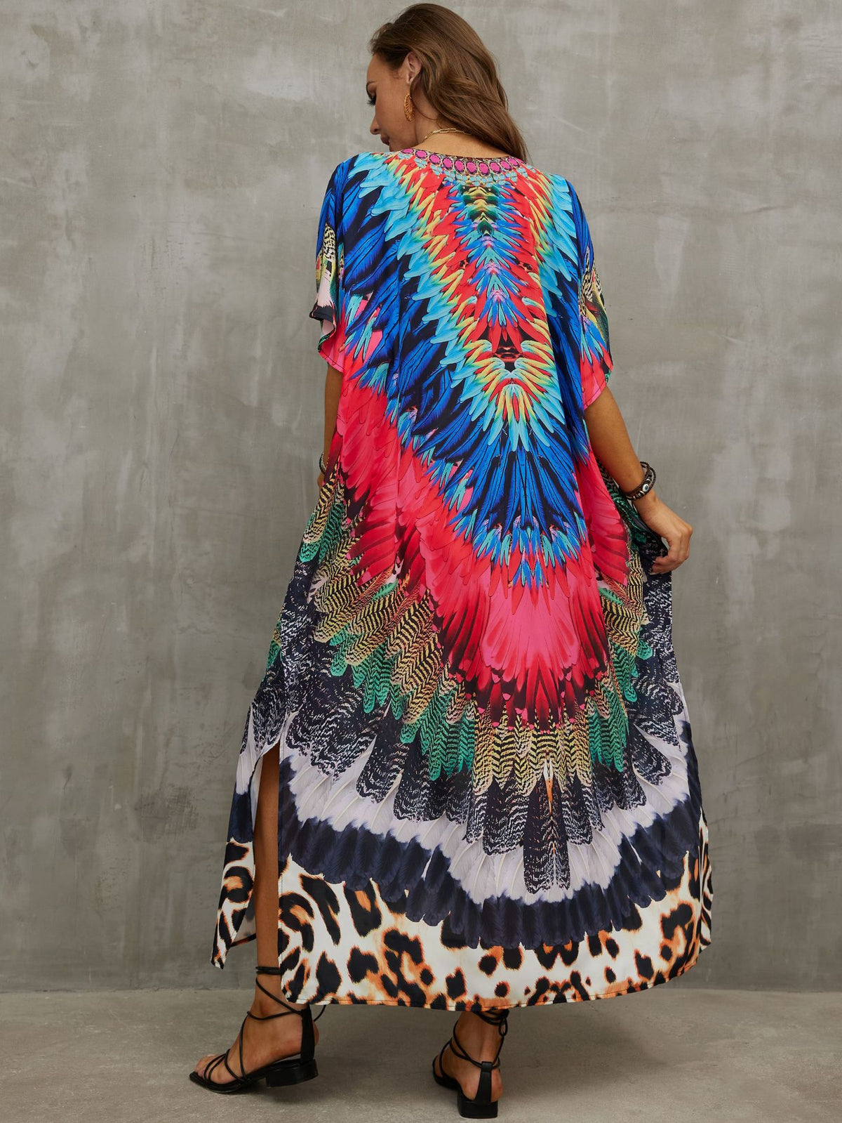 Printed Beach Cover-Up