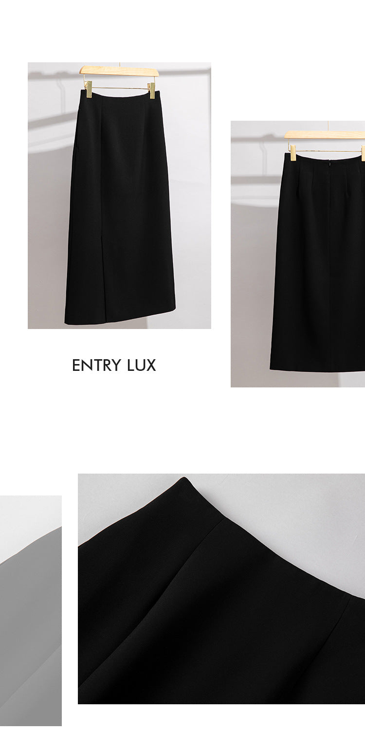 Women’s Acetate Slit Skirt