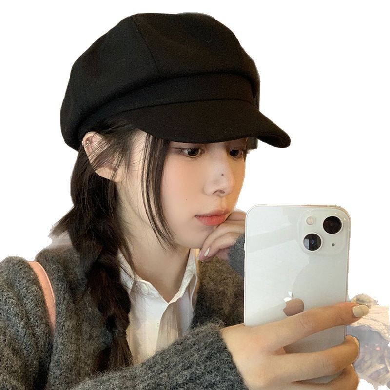 Retro Wool Newsboy Cap