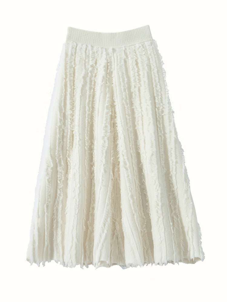 Women’s Cashmere A-Line Midi Skirt