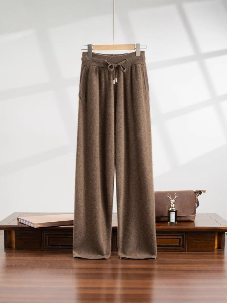 Men’s 100% Cashmere Straight-Leg Pants