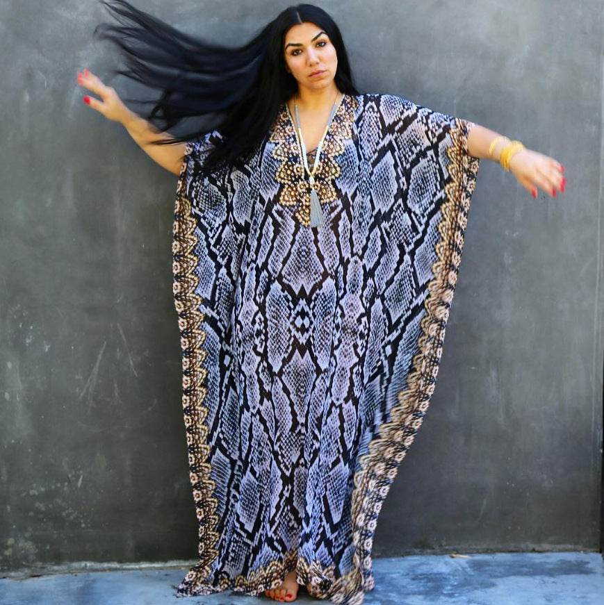 Printed Beach Cover-Up