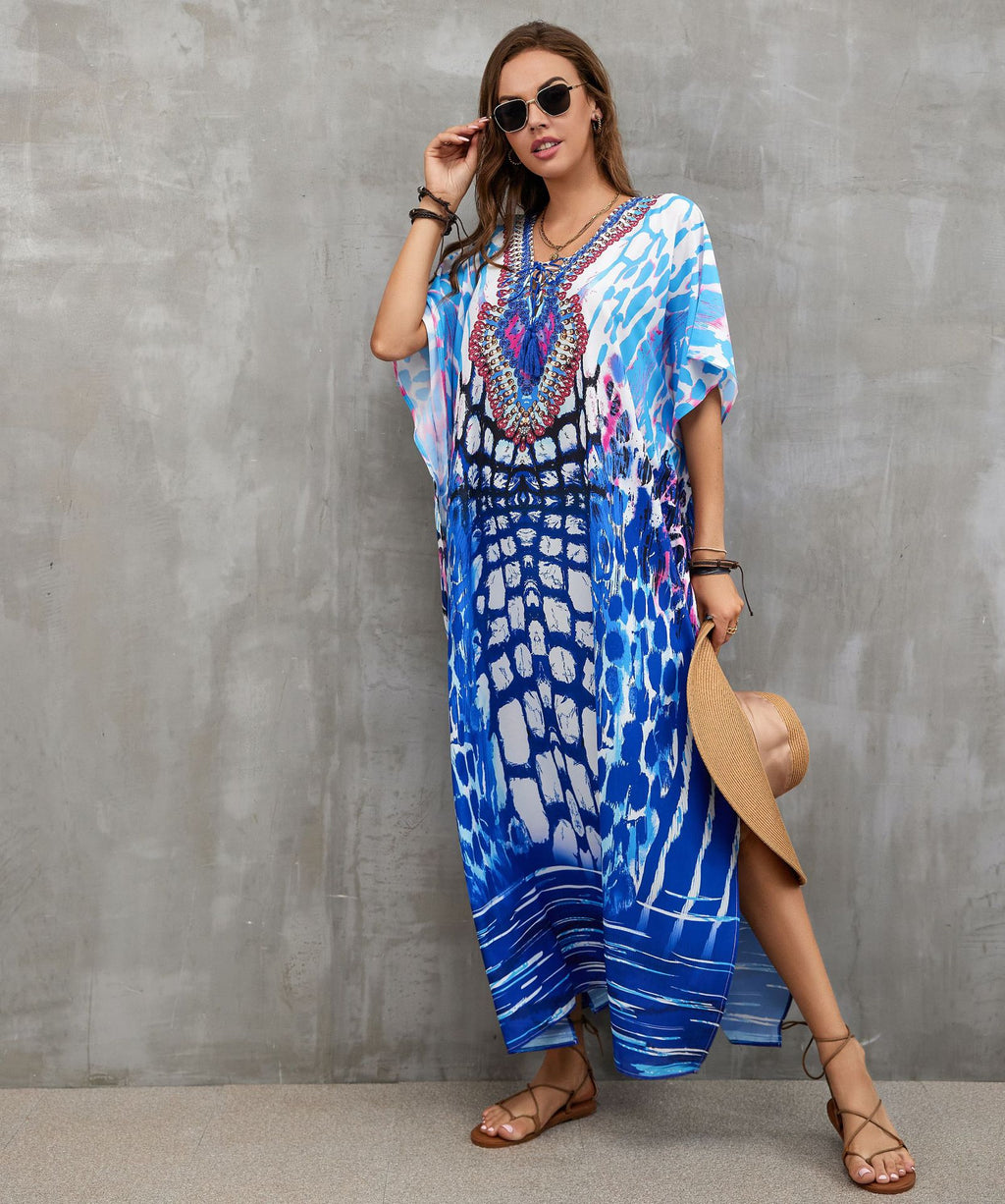 Printed Beach Cover-Up
