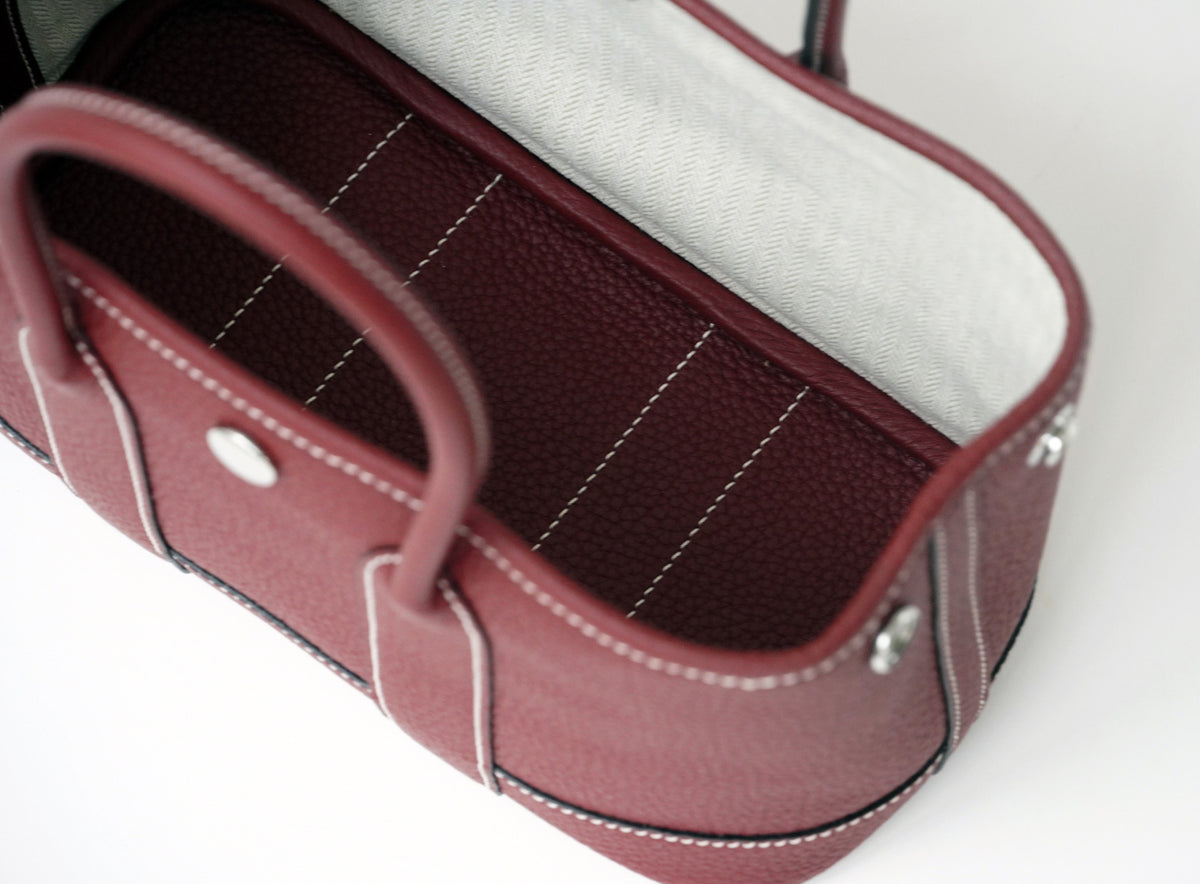 Mini Garden Genuine Leather Handbag