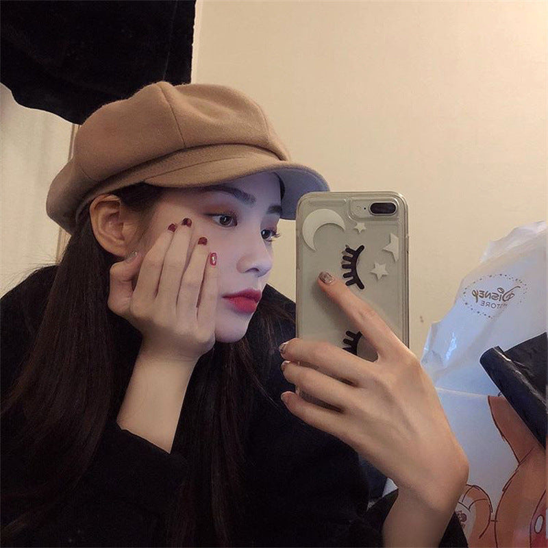 Retro Wool Newsboy Cap