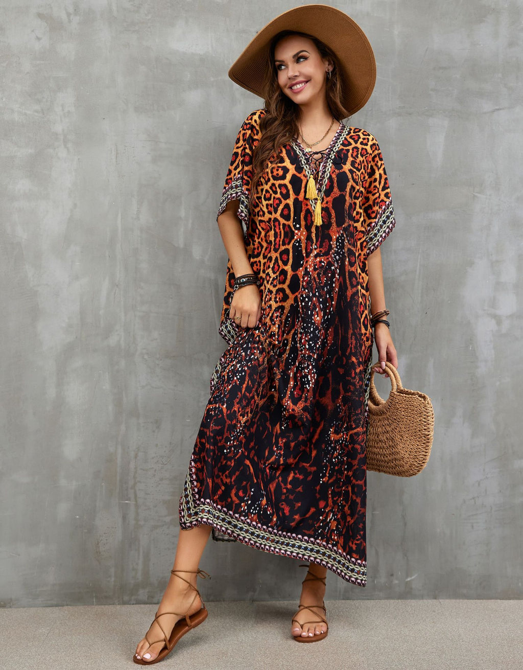 Printed Beach Cover-Up