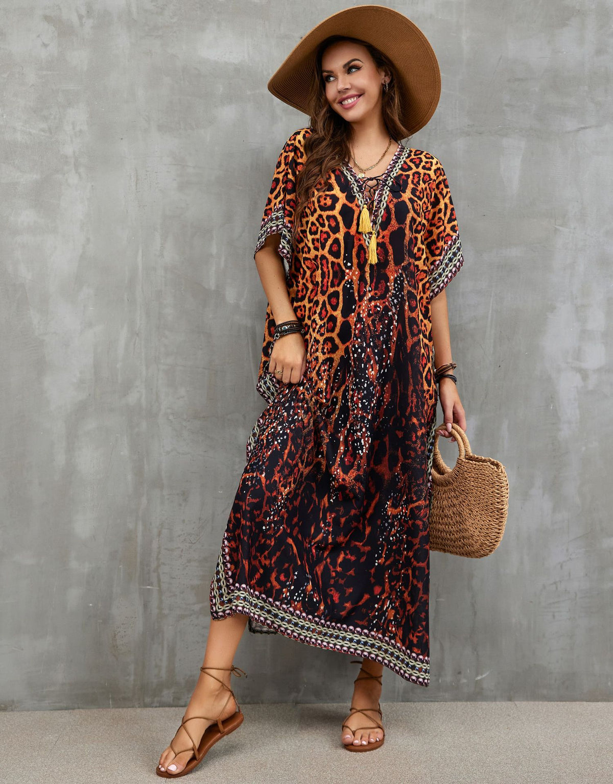 Printed Beach Cover-Up
