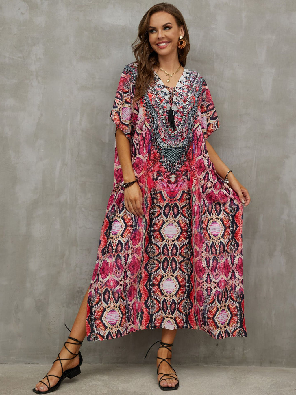 Printed Beach Cover-Up