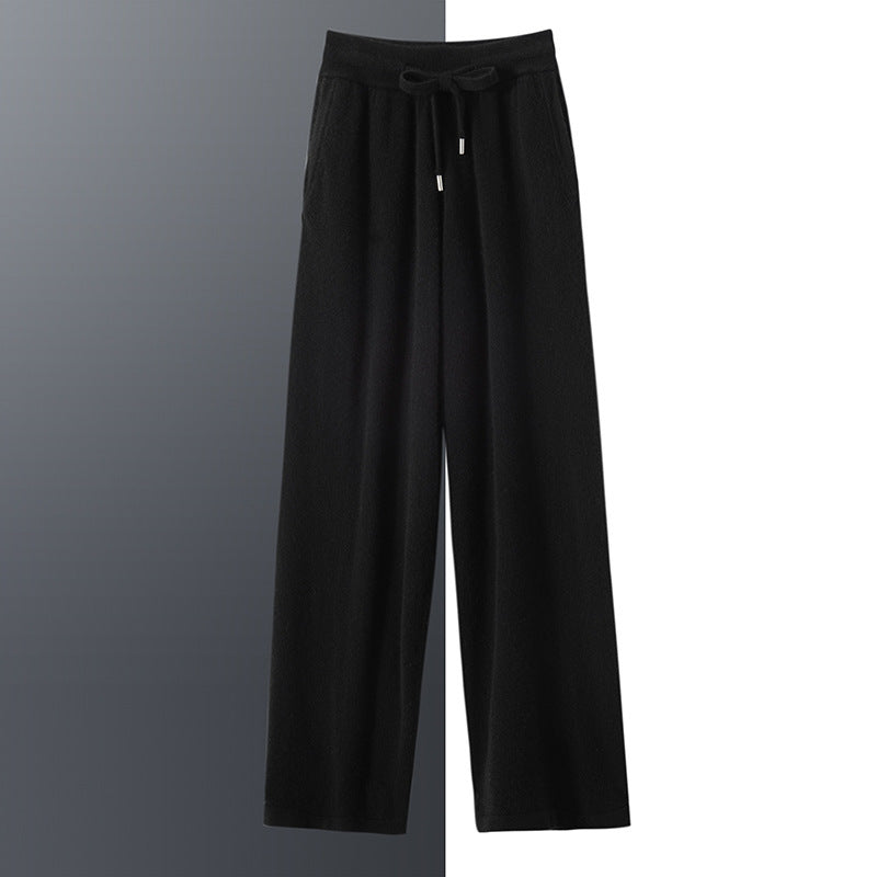 Men’s 100% Cashmere Straight-Leg Pants