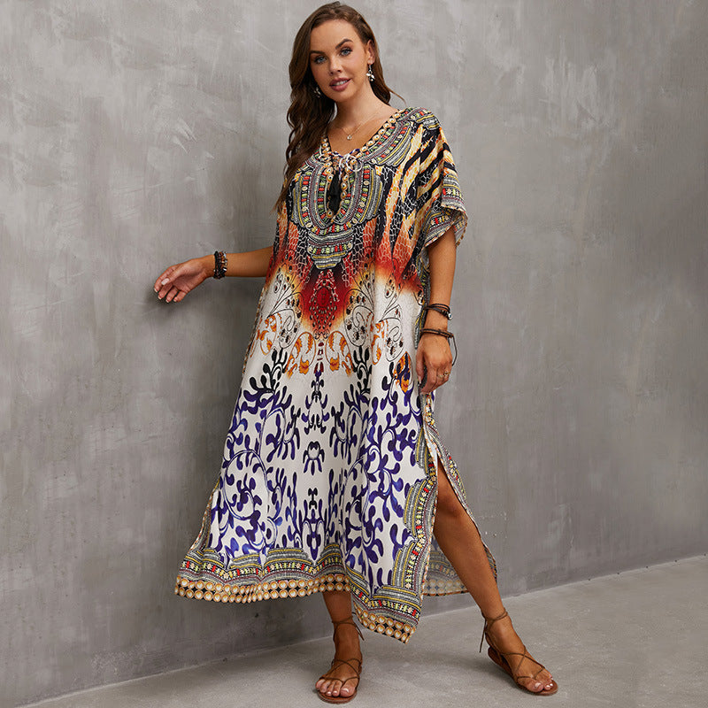 Printed Beach Cover-Up