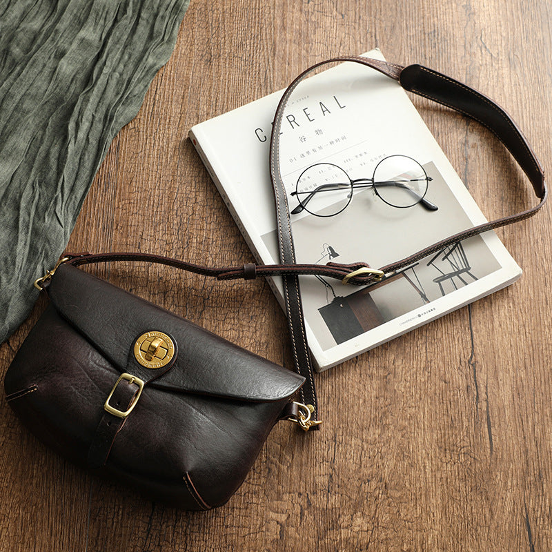 Genuine Leather Vintage Saddle Bag