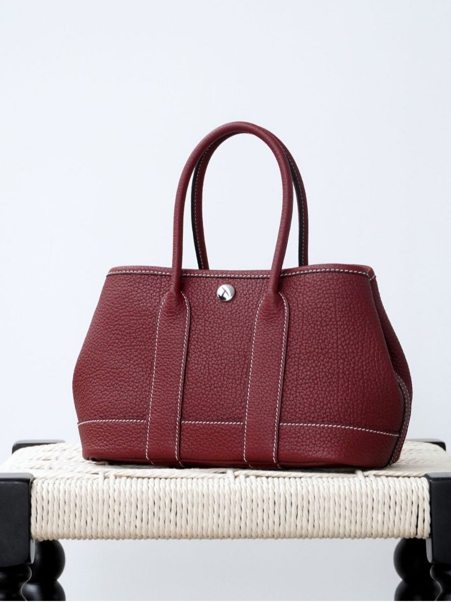 Mini Garden Genuine Leather Handbag