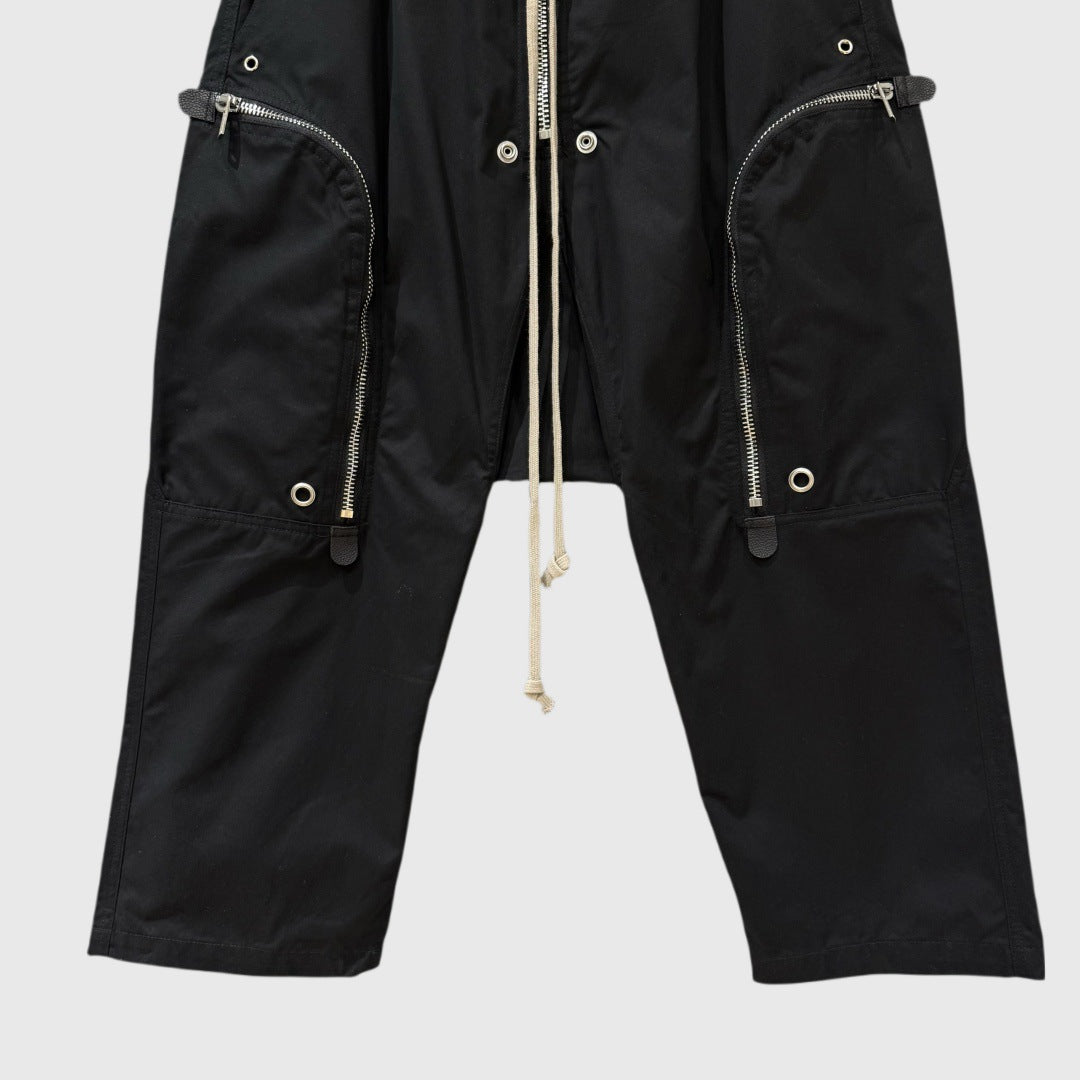 Men’s Multi-Pocket Cropped Casual Pants