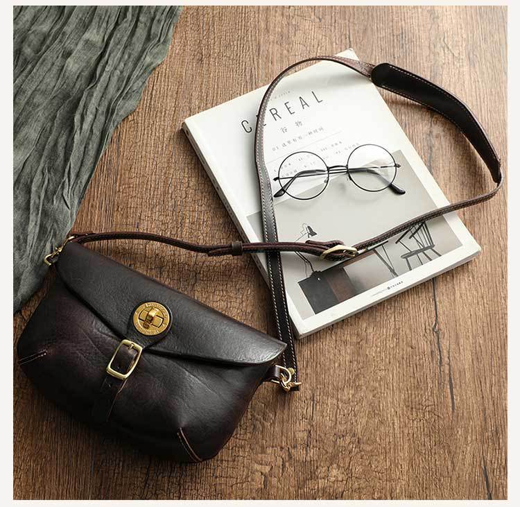 Genuine Leather Vintage Saddle Bag