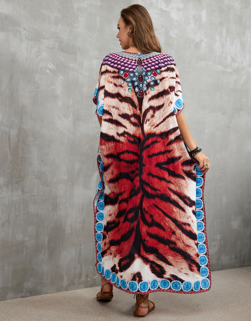 Printed Beach Cover-Up