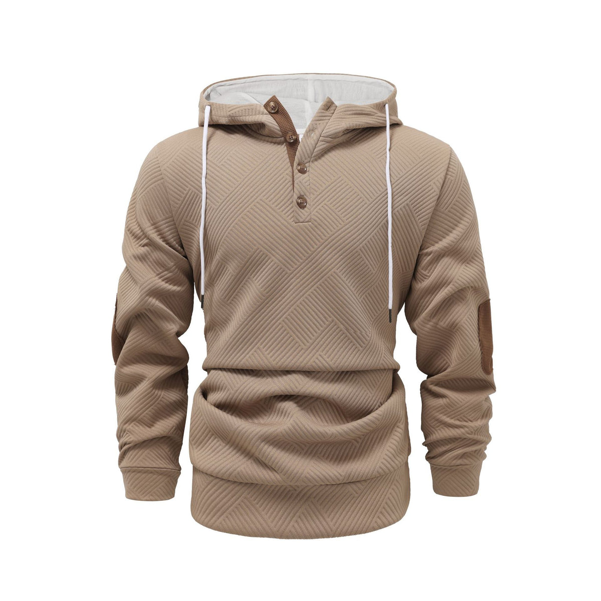 Men's Jacquard Hooded Sweatshirt