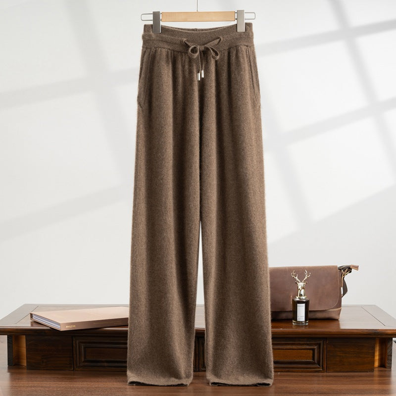 Men’s 100% Cashmere Straight-Leg Pants