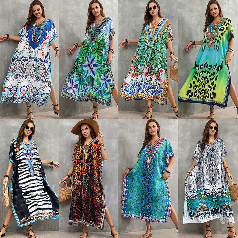 Printed Beach Cover-Up
