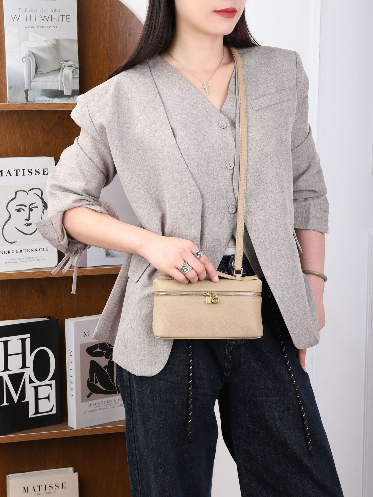 Genuine Leather Crossbody Bag