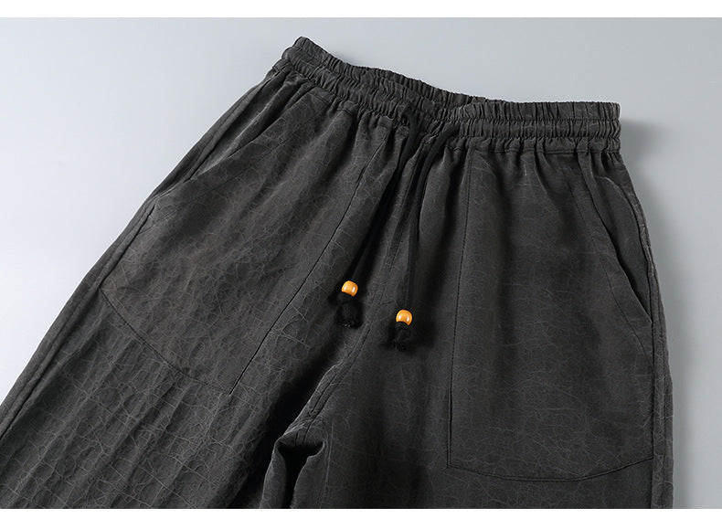 Men’s Mulberry Silk Straight-Leg Pants