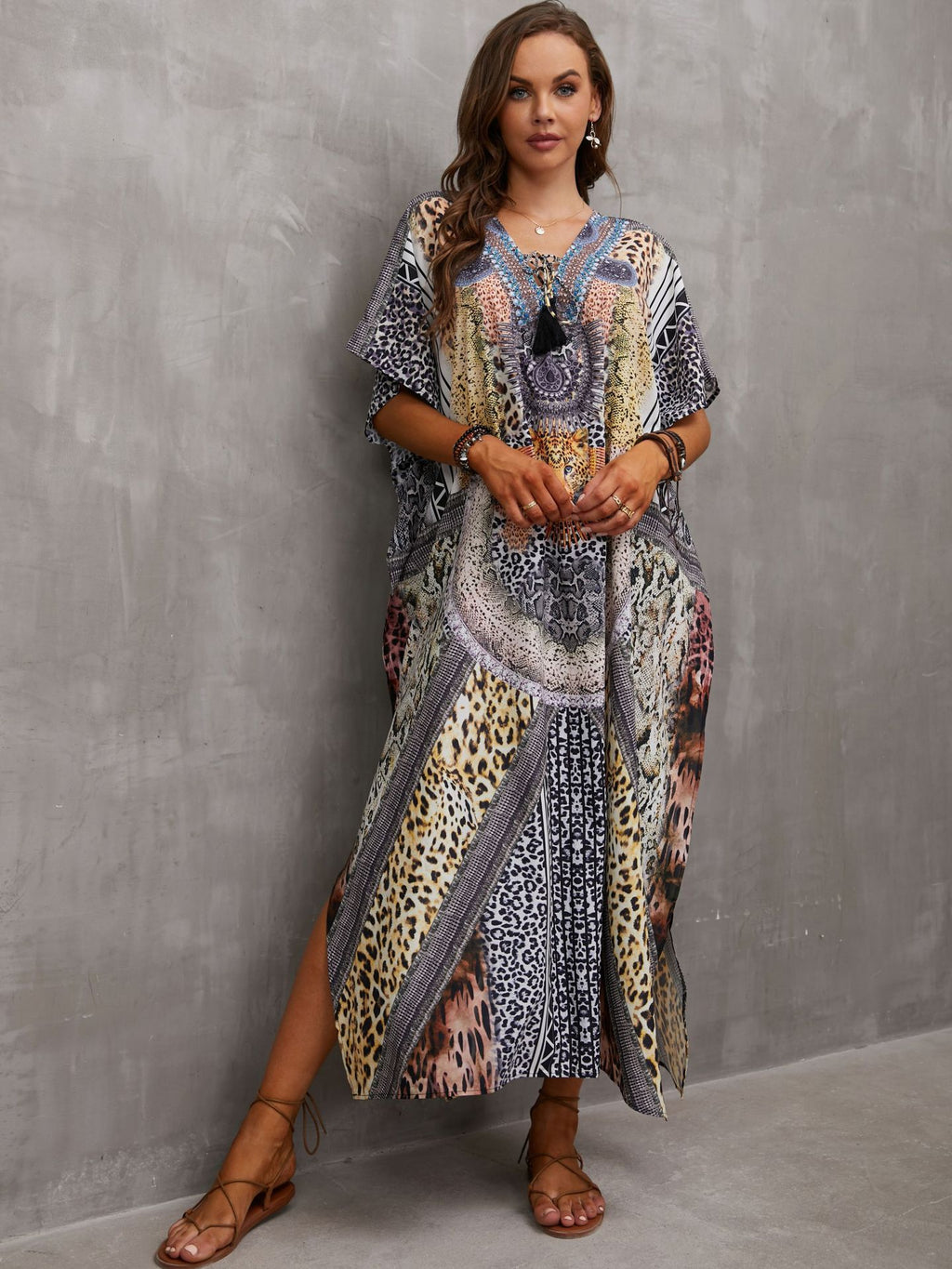 Printed Beach Cover-Up