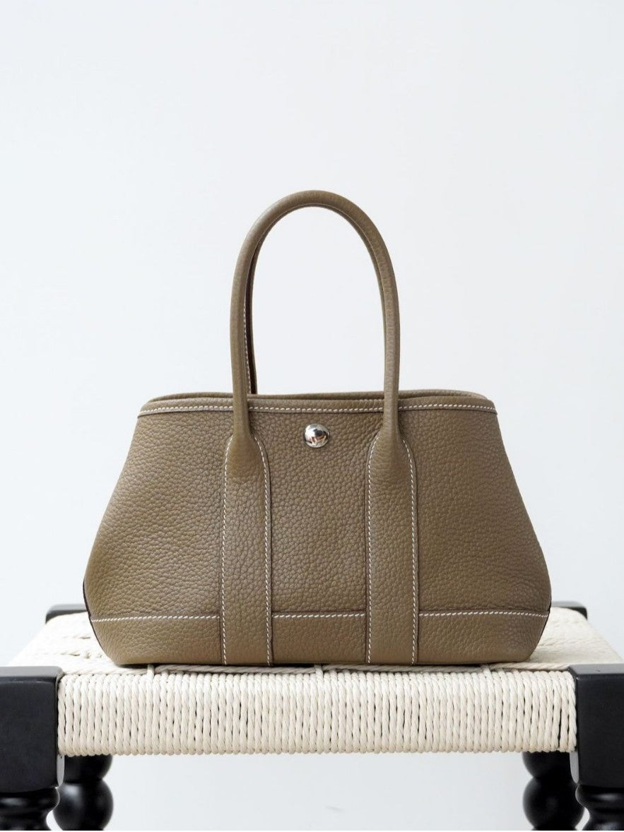 Mini Garden Genuine Leather Handbag