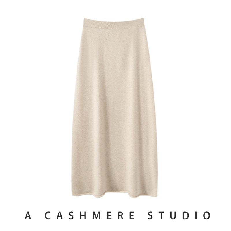 Women’s Pure Cashmere Midi Skirt