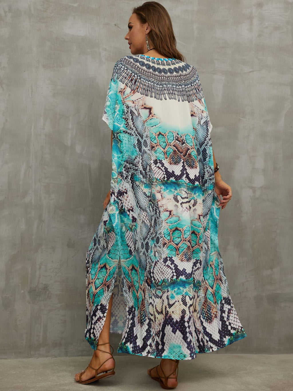 Printed Beach Cover-Up