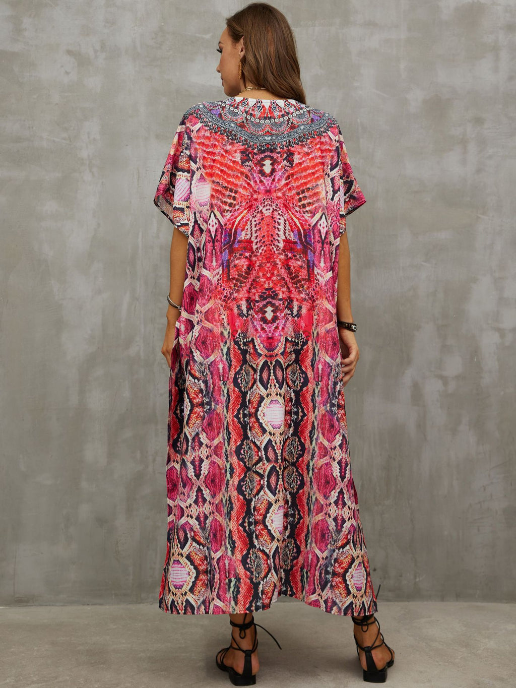 Printed Beach Cover-Up