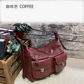 Vegetable-Tanned Leather Shoulder Bag