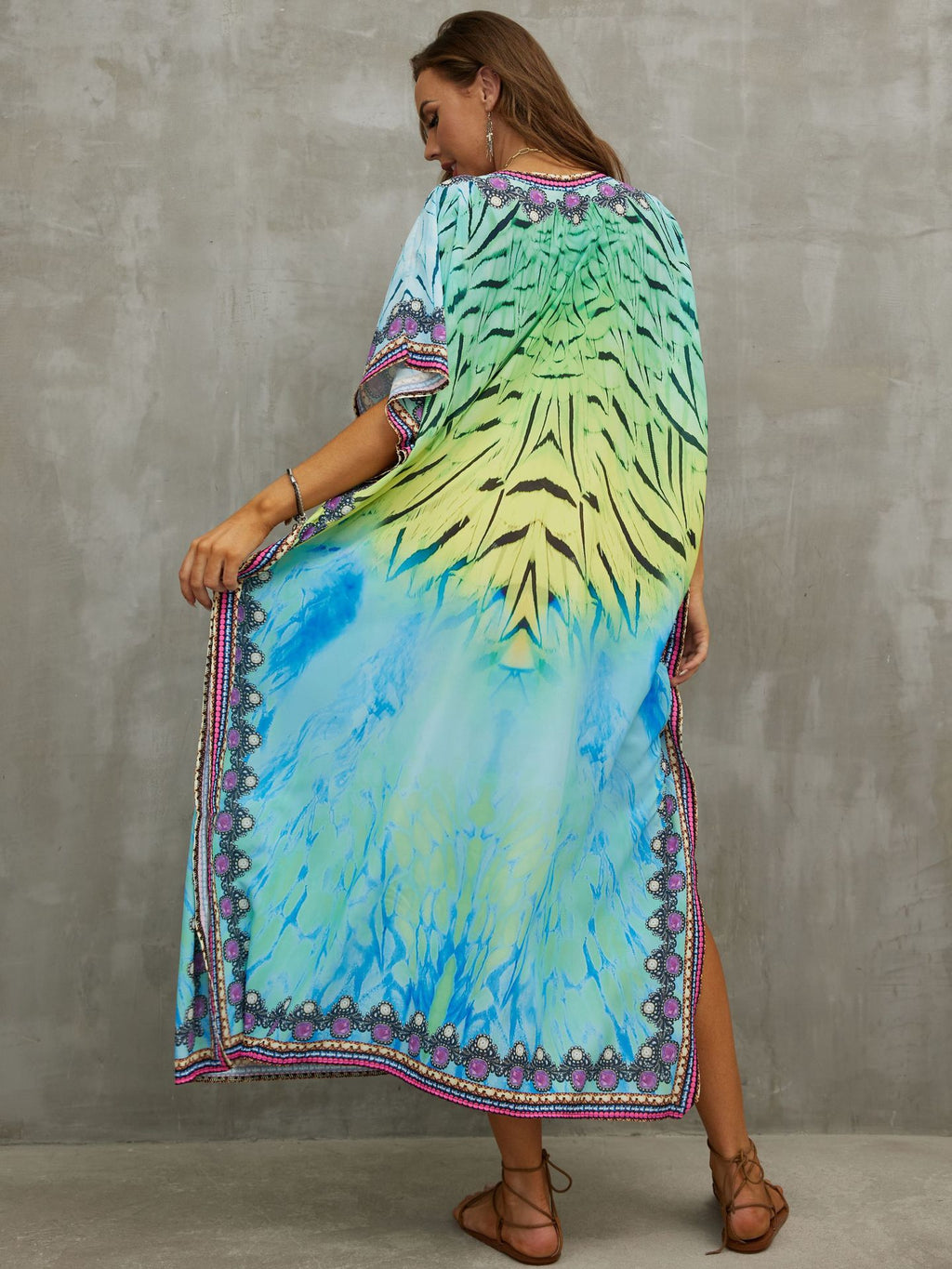 Printed Beach Cover-Up