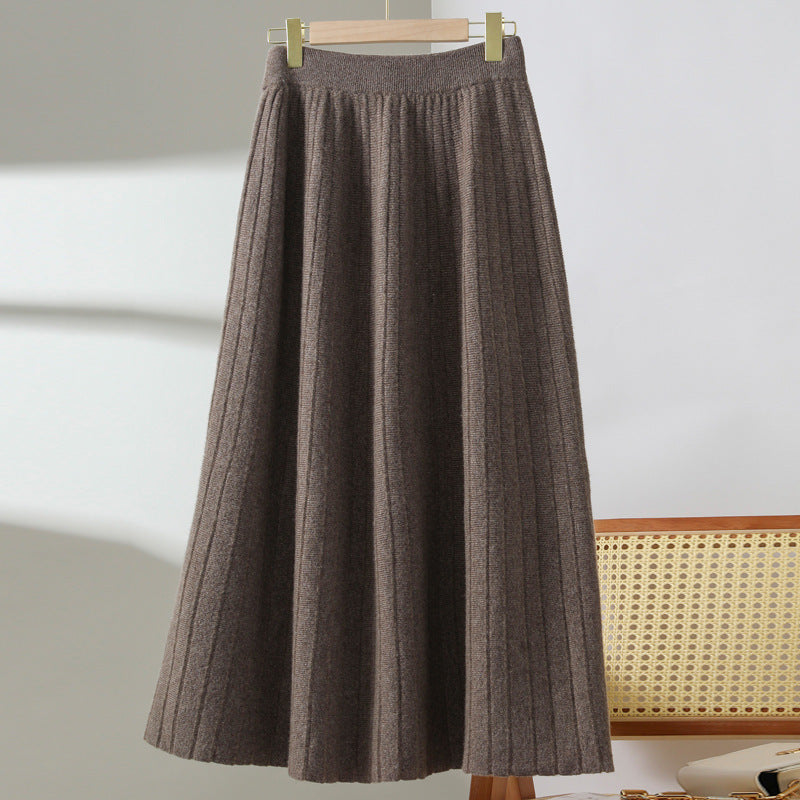 Women’s Wool Pleated Skirt