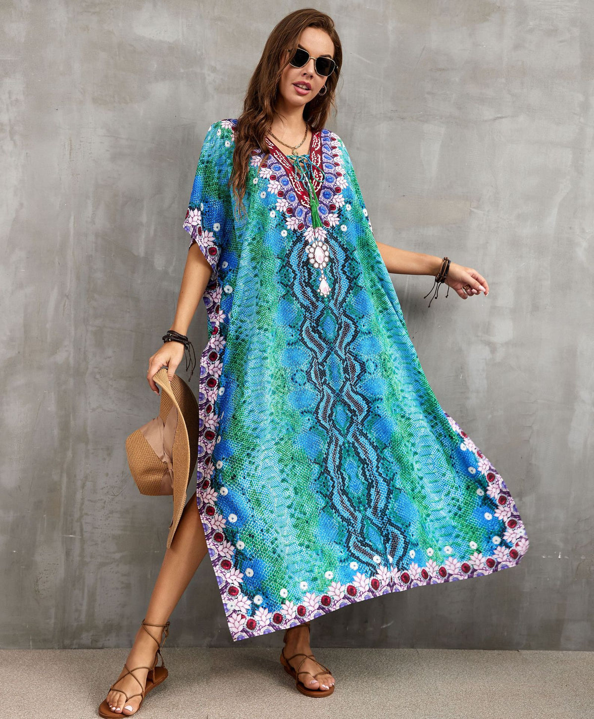 Printed Beach Cover-Up