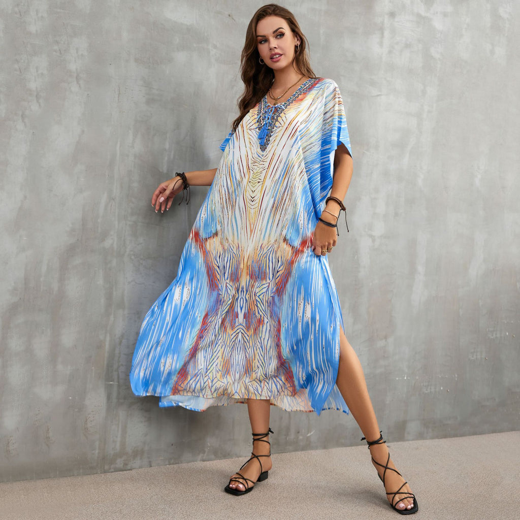 Printed Beach Cover-Up
