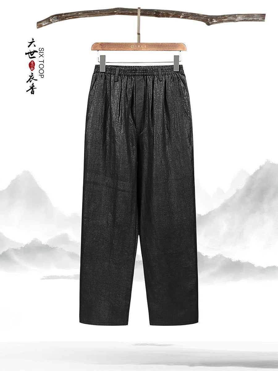 Men’s Mulberry Silk Trousers