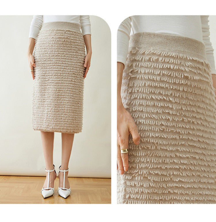 Women’s Cashmere-Style Knit Skirt