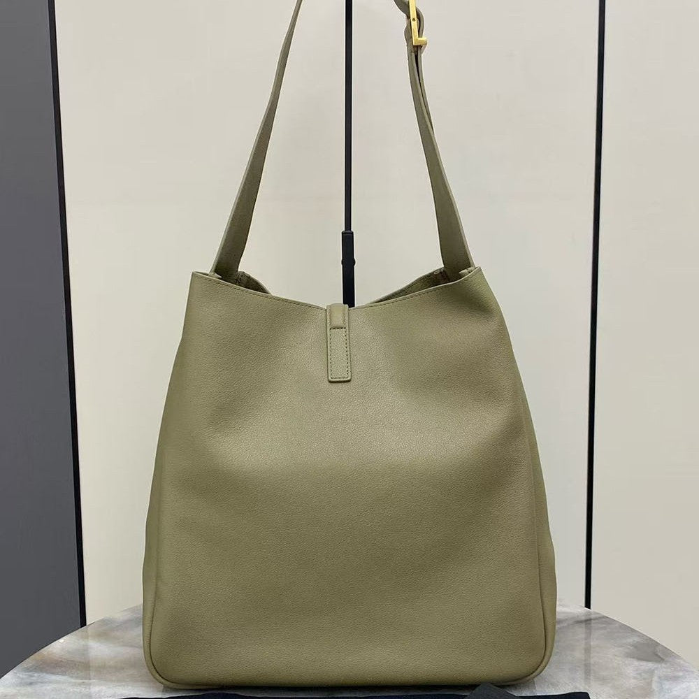 Genuine Leather Hobo Shoulder Bag