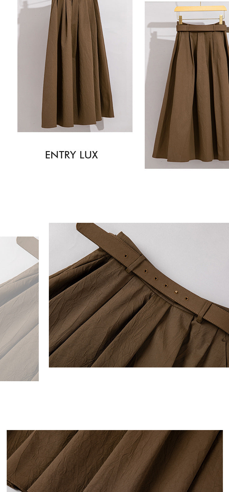 Women’s Pleated A-Line Skirt